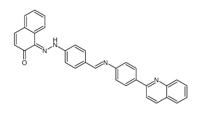 1-[[4-[(4-quinolin-2-ylphenyl)iminomethyl]phenyl]hydrazinylidene]naphthalen-2-one Structure