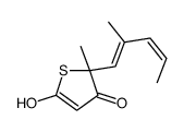 5-hydroxy-2-methyl-2-(2-methylpenta-1,3-dienyl)thiophen-3-one Structure