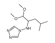 N-(1,1-dimethoxy-4-methylpentan-2-yl)-1,2,4-triazol-4-amine Structure