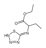 ethyl 2-(thiatriazol-5-ylamino)butanoate Structure