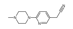 [6-(4-methyl-piperazin-1-yl)-pyridin-3-yl]-acetonitrile Structure