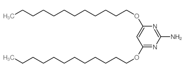 4,6-bis(dodecyloxy)pyrimidin-2-ylamine (en)2-Pyrimidinamine, 4,6-bis(dodecyloxy)- (en)结构式