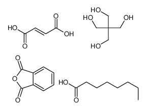 2-benzofuran-1,3-dione,2,2-bis(hydroxymethyl)propane-1,3-diol,(E)-but-2-enedioic acid,octanoic acid Structure