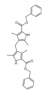 4,4'-methylenebis[3,5-dimethyl-bis(phenymlemthyl)ester]-1H-pyrrole-2-carboxylate Structure