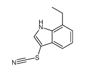 Thiocyanic acid, 7-ethyl-1H-indol-3-yl ester (9CI) structure