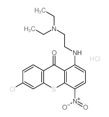 9H-Thioxanthen-9-one,6-chloro-1-[[2-(diethylamino)ethyl]amino]-4-nitro-, hydrochloride (1:1) picture