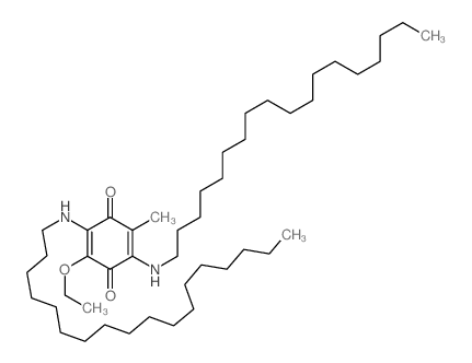 2-ethoxy-5-methyl-3,6-bis(octadecylamino)cyclohexa-2,5-diene-1,4-dione Structure