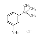 TRIMETHYL-3-AMINOPHENYLARSONIUM CHLORIDE structure