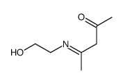 4-(2-hydroxyethylimino)pentan-2-one Structure