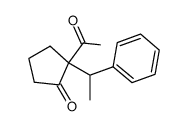 2-ACETYL-2-(1-PHENYLETHYL)CYCLOPENTANONE structure