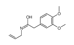 N-Allyl-2-(3,4-dimethoxyphenyl)acetamide结构式