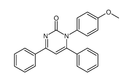 1-(4-methoxyphenyl)-4,6-diphenylpyrimidin-2-one结构式