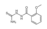 2-(2-METHOXYBENZOYL)HYDRAZINECARBOTHIOAMIDE结构式