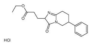 ethyl 3-(3-oxo-6-phenyl-5,6,7,8-tetrahydro-2H-imidazo[1,2-a]pyridin-2-yl)propanoate,hydrochloride Structure