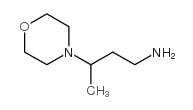 4-Morpholinepropanamine,gamma-methyl-(9CI) structure