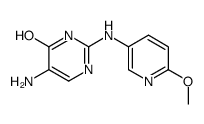 5-amino-2-[(6-methoxypyridin-3-yl)amino]-1H-pyrimidin-6-one结构式