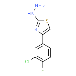 4-(3-CHLORO-4-FLUOROPHENYL)-2(3H)-THIAZOLONE HYDRAZONE结构式