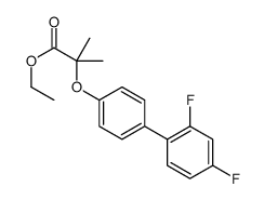 ethyl 2-[4-(2,4-difluorophenyl)phenoxy]-2-methylpropanoate结构式