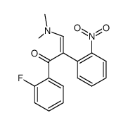 3-(dimethylamino)-1-(2-fluorophenyl)-2-(2-nitrophenyl)prop-2-en-1-one Structure