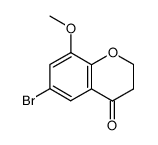 bromo-6 methoxy-8 dihydro-2,3 4H-benzopyranne-1 one-4结构式