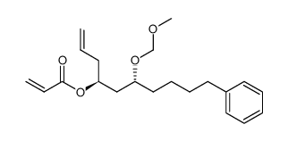 (1S,3R)-3-(methoxymethoxy)-7-phenyl-1-(prop-2-en-1-yl)hept-1-yl prop-2-enoate结构式