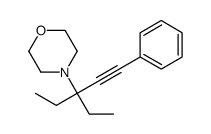 4-(3-ethyl-1-phenylpent-1-yn-3-yl)morpholine结构式