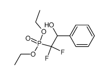 diethyl 1,1-difluoro-2-hydroxy-2-phenylethylphosphonate结构式