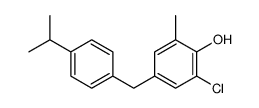 2-chloro-6-methyl-4-[(4-propan-2-ylphenyl)methyl]phenol结构式