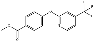 Methyl4-{[4-(trifluoromethyl)pyridin-2-yl]oxy}benzoate结构式