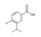 4-FLUORO-3-ISOPROPYLBENZOIC ACID结构式