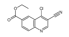 Ethyl 4-chloro-3-cyano-6-quinolinecarboxylate Structure