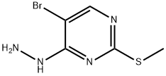 5-Bromo-4-hydrazinyl-2-(methylthio)pyrimidine Structure