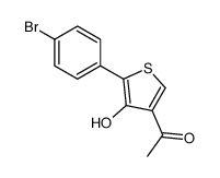 1-[5-(4-bromophenyl)-4-hydroxythiophen-3-yl]ethanone Structure