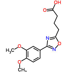 4-[3-(3,4-Dimethoxyphenyl)-1,2,4-oxadiazol-5-yl]butanoic acid structure