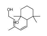 2-(5-hydroxy-3-methylpenta-1,3-dienyl)-1,3,3-trimethylcyclohexan-1-ol Structure