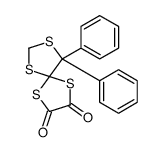 9,9-diphenyl-1,4,6,8-tetrathiaspiro[4.4]nonane-2,3-dione结构式