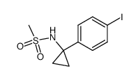 N-[1-(4-Iodophenyl)cyclopropyl]methanesulphonamide结构式