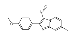 2-(4-methoxyphenyl)-7-methyl-3-nitrosoimidazo[1,2-a]pyridine结构式