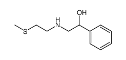 2-(2-Methylsulfanyl-ethylamino)-1-phenyl-ethanol结构式