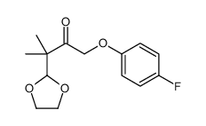 3-(1,3-dioxolan-2-yl)-1-(4-fluorophenoxy)-3-methylbutan-2-one Structure