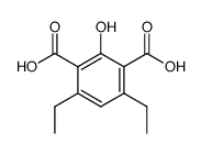 4,6-diethyl-2-hydroxyisophthalic acid结构式