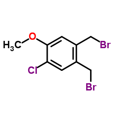 1,2-Bis(bromomethyl)-4-chloro-5-methoxybenzene Structure