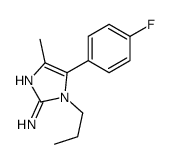 5-(4-fluorophenyl)-4-methyl-1-propylimidazol-2-amine Structure