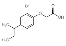 2-[2-Bromo-4-(sec-butyl)phenoxy]acetic acid structure