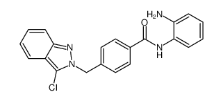 N-(2-aminophenyl)-4-[(3-chloroindazol-2-yl)methyl]benzamide结构式