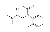 2-(N-acetyl-2-methylanilino)-N,N-dimethylacetamide Structure