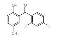 (2,4-dichlorophenyl)-(2-hydroxy-5-methyl-phenyl)methanone结构式