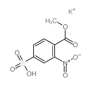 Benzoic acid,2-nitro-4-sulfo-, 1-methyl ester, potassium salt (1:1) structure