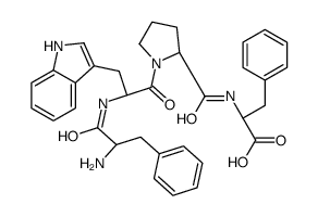 (2S)-2-[[(2S)-1-[(2S)-2-[[(2S)-2-amino-3-phenylpropanoyl]amino]-3-(1H-indol-3-yl)propanoyl]pyrrolidine-2-carbonyl]amino]-3-phenylpropanoic acid Structure