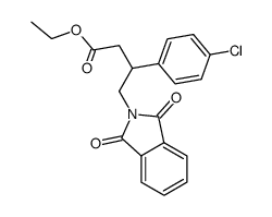 ethyl 4-(1,3-dioxo-1,3-dihydro-2H-isoindol-2-yl)-3-(4-chlorophenyl)butanoate结构式